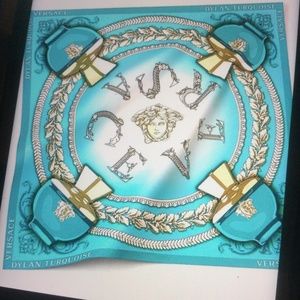 VERSACE Dylan Turquoise Scarf & 3 pc travel/sample